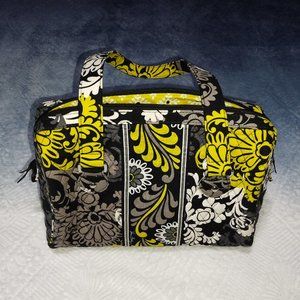 Beautiful Vera Bradley Floral/Scroll Design Fabric Handbag. EUC.